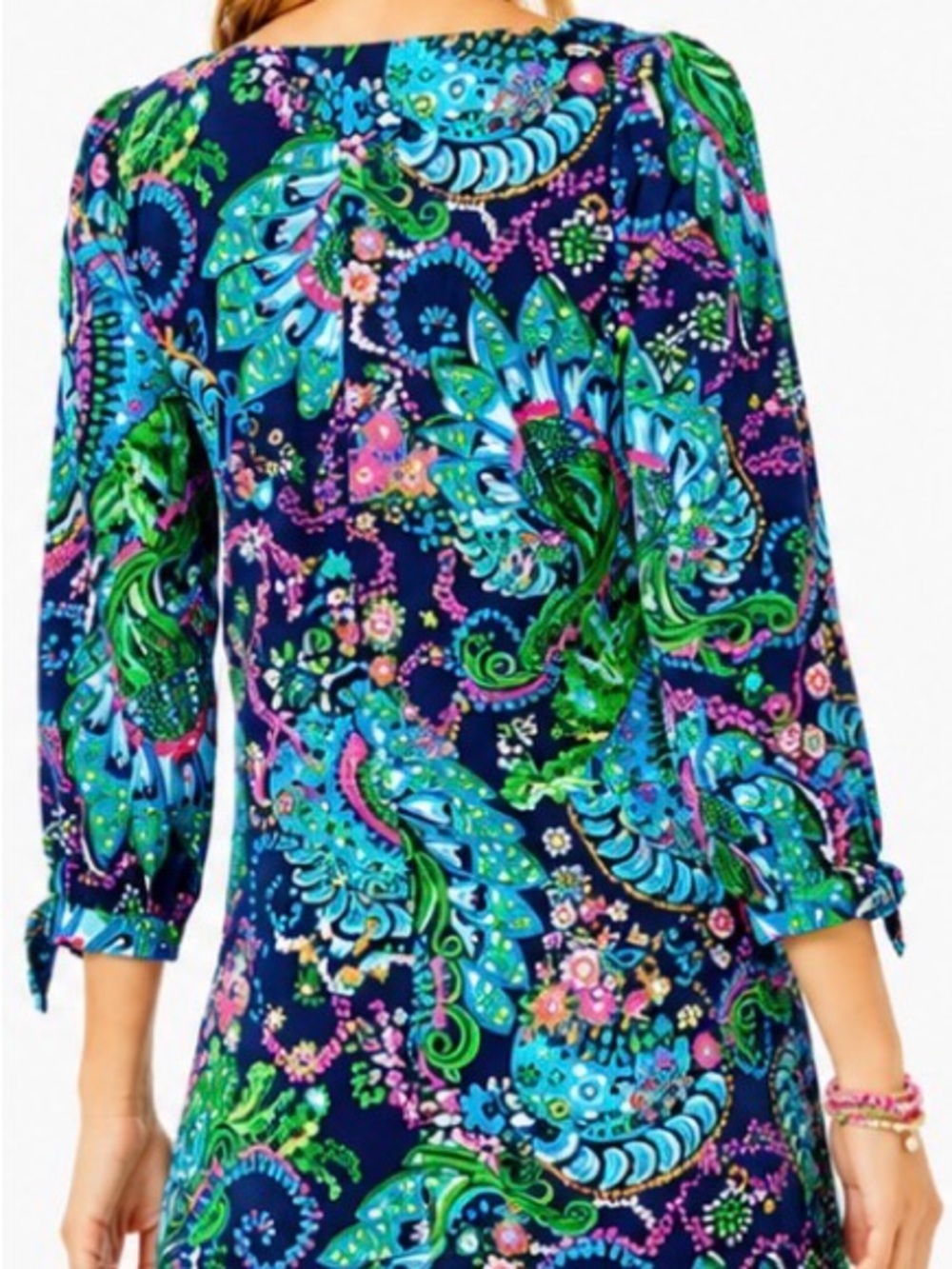 Lilly Pulitzer Cath Tunic Mini Dress/ Take me to the Sea/ paisley print size S - Picture 3 of 10